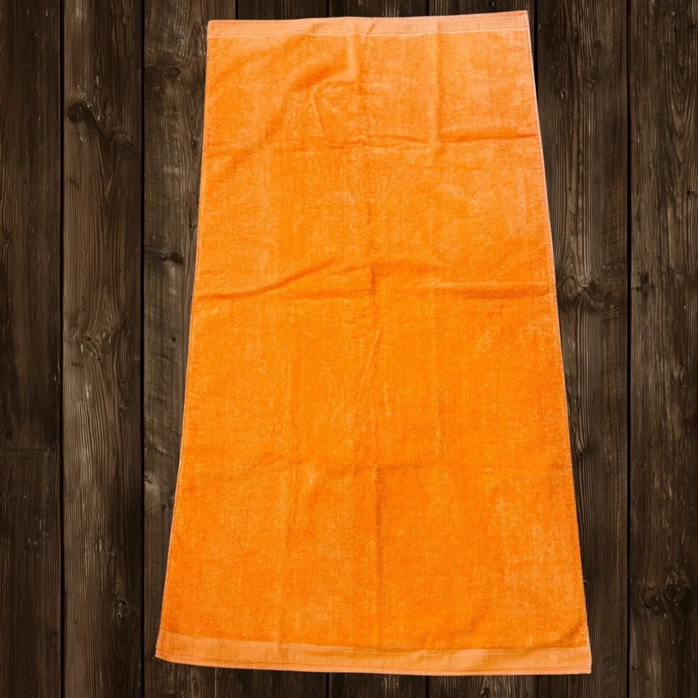 Cannon Monticello Vintage Orange Made In USA Value Size Bath Towel